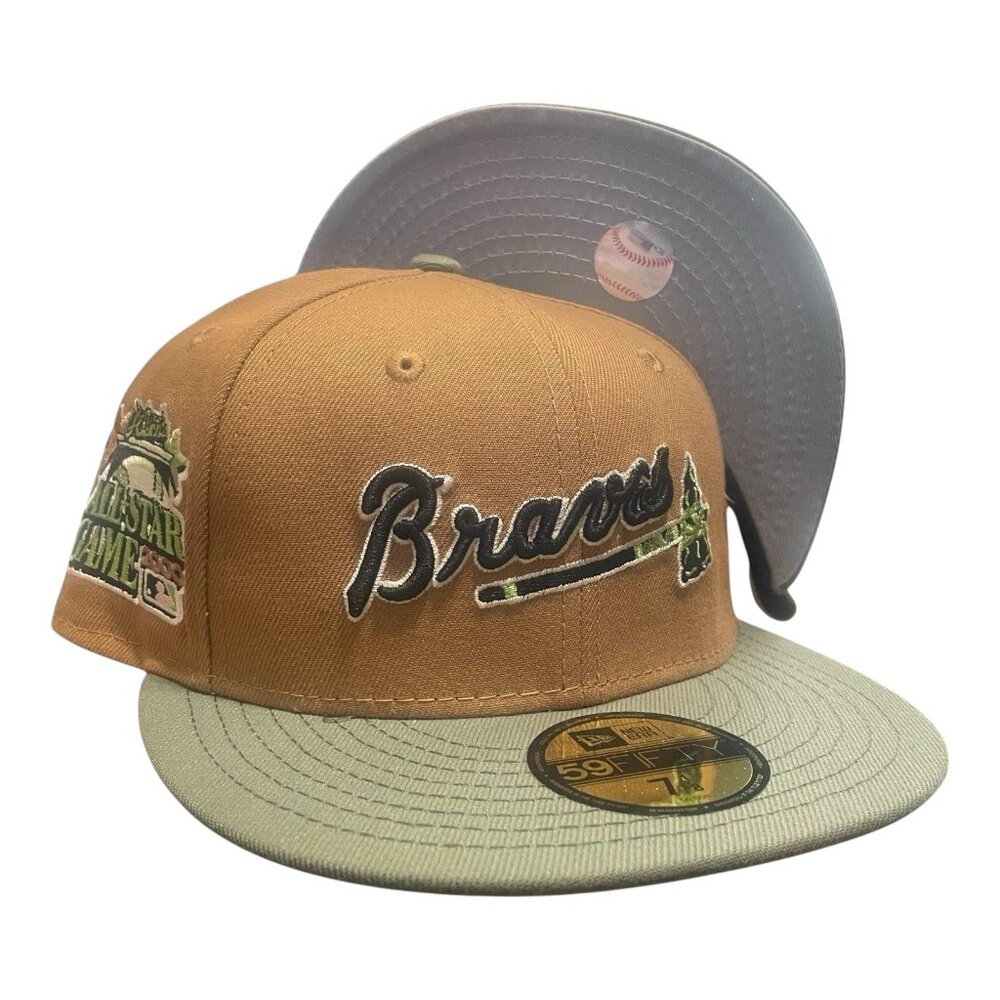 New Era x TBG Atlanta Braves Script 59FIFTY Fitted Hat